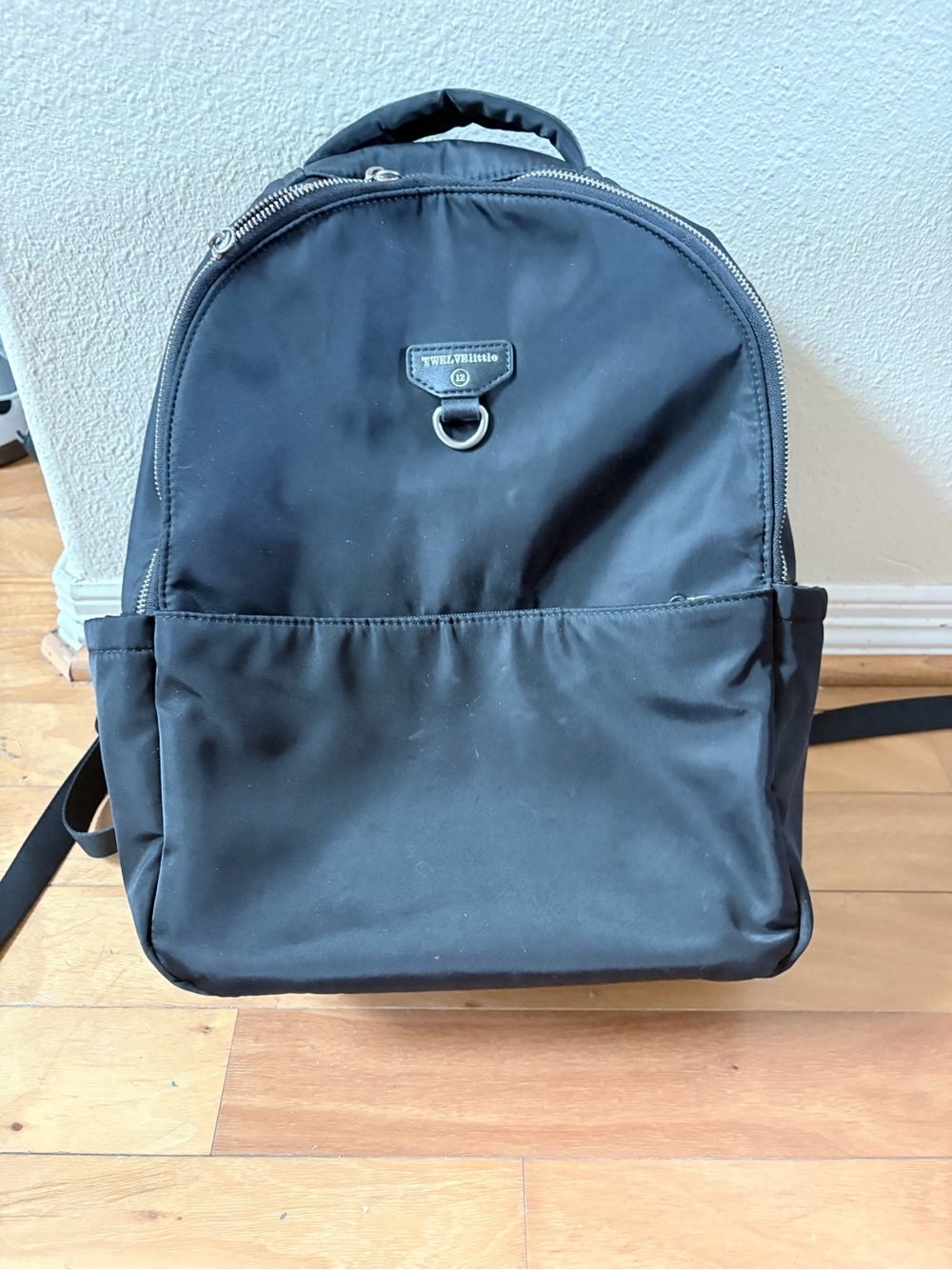 TWELVElittle Black Nylon Everyday Baby Backpack